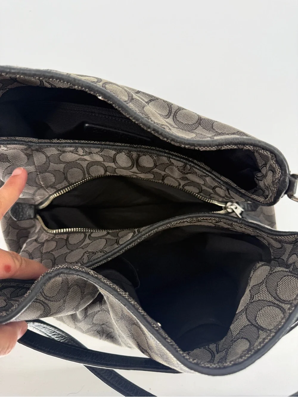 Coach Slouchy Logo Hobo Shoulder Bag